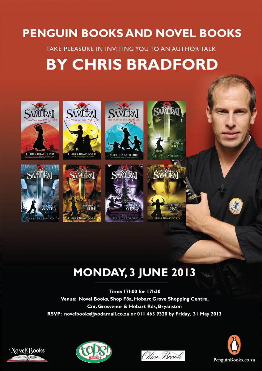 Chris Bradford at Novel Books
