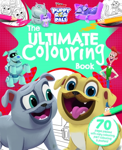 disney junior puppy dog pals ultimate colouring book