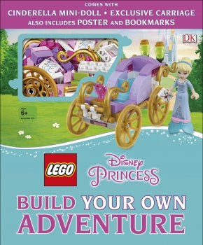 LEGO Disney Princess Build Your Own Adventure with Mini Doll, Exclusive Model, Poster and Bookmarks