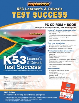 Topscore: K53 Learner&#039;s and Driver&#039;s Test Success (Book &amp; CD)