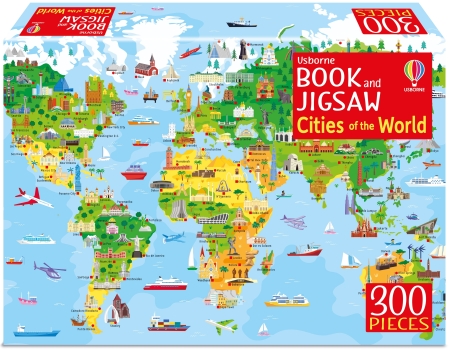 Cities of the World Book &amp; Jigsaw 300 Pieces NEW EDITION